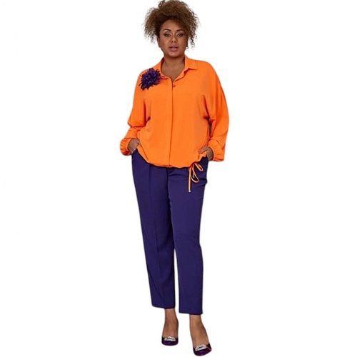 Брюки П140923 фиолетовый