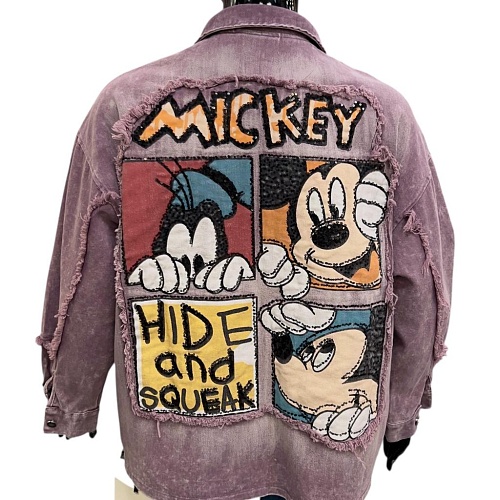 Куртка джинсовая Y5392 сиреневый