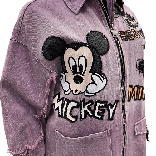 Куртка джинсовая Y5392 сиреневый