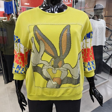 Лонгслив 6008-7 лайм