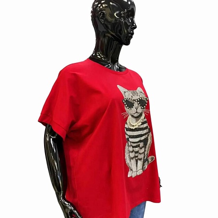 Футболка 7705 красная