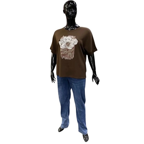 Футболка 2136 коричневый