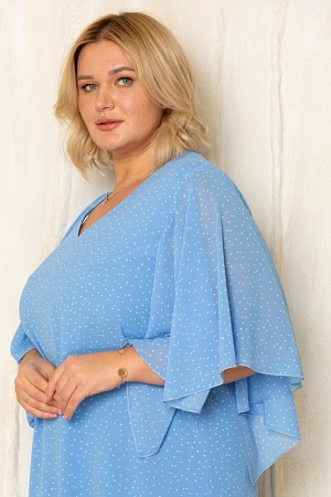 Платье 423007 голубой