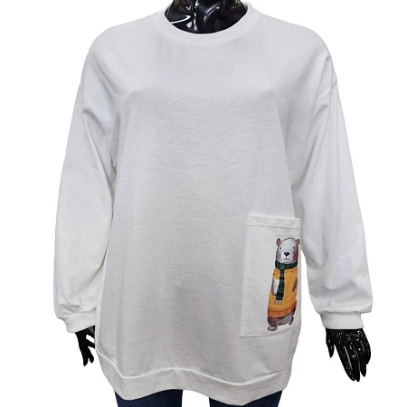 Свитшот 8916-1 белый