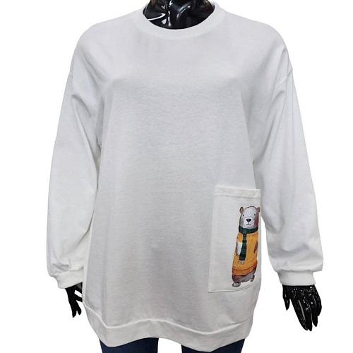 Свитшот 8916-1 белый