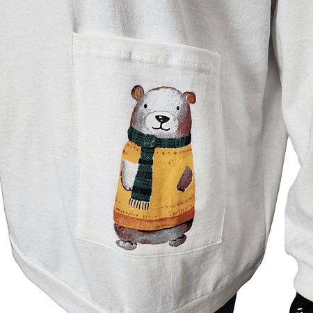 Свитшот 8916-1 белый