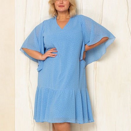 Платье 423007 голубой