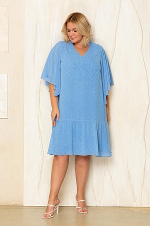 Платье 423007 голубой